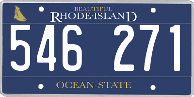 RI license plate 546271