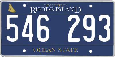 RI license plate 546293