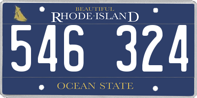 RI license plate 546324