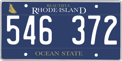 RI license plate 546372