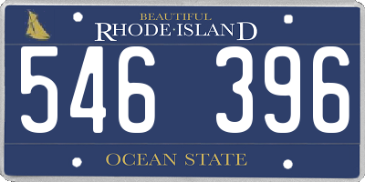RI license plate 546396