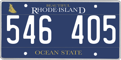 RI license plate 546405