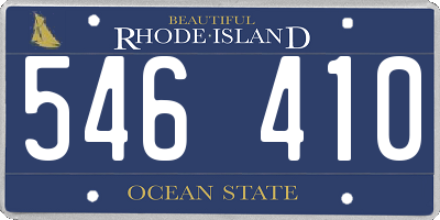 RI license plate 546410