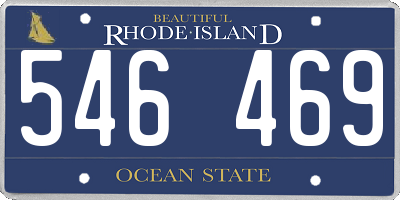 RI license plate 546469