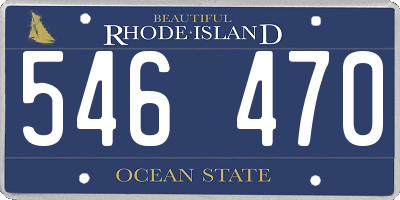 RI license plate 546470