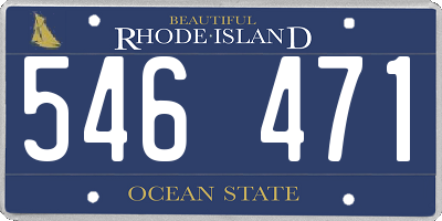 RI license plate 546471