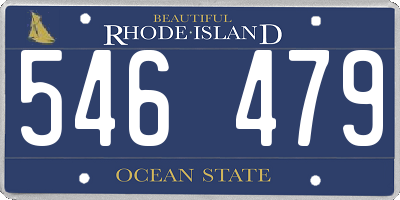 RI license plate 546479