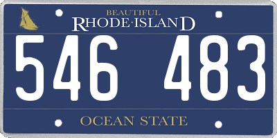 RI license plate 546483