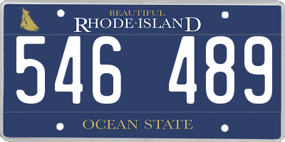 RI license plate 546489