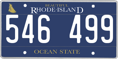 RI license plate 546499