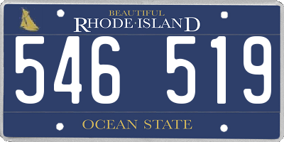 RI license plate 546519