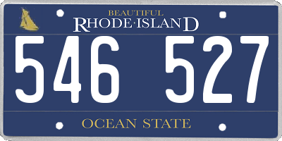 RI license plate 546527
