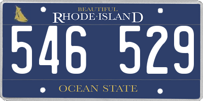 RI license plate 546529