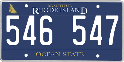 RI license plate 546547