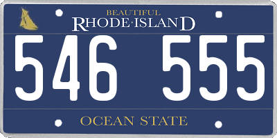RI license plate 546555