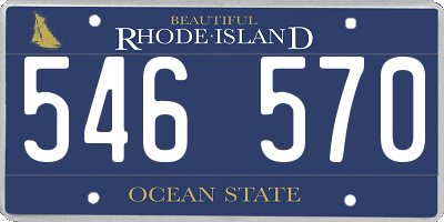 RI license plate 546570