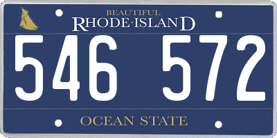 RI license plate 546572