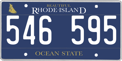 RI license plate 546595