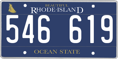 RI license plate 546619