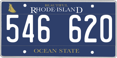 RI license plate 546620