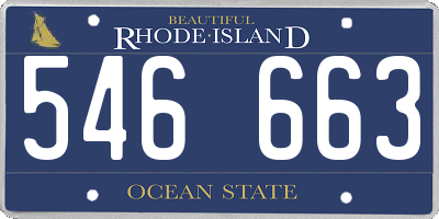RI license plate 546663