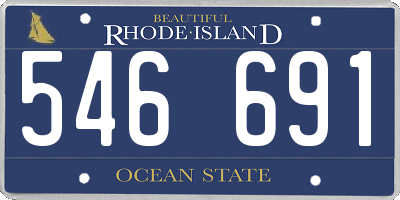 RI license plate 546691