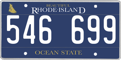 RI license plate 546699