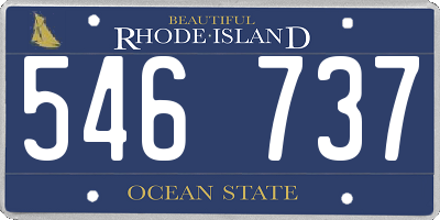 RI license plate 546737