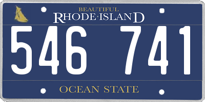 RI license plate 546741