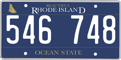 RI license plate 546748