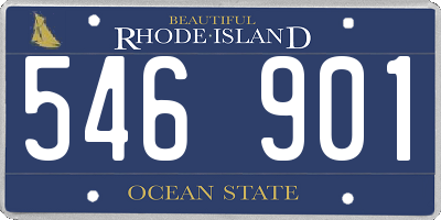 RI license plate 546901