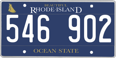 RI license plate 546902