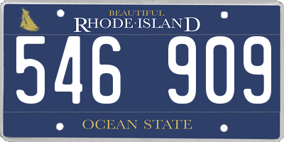 RI license plate 546909