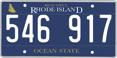 RI license plate 546917