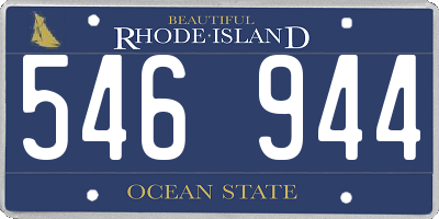 RI license plate 546944