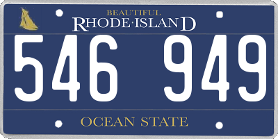 RI license plate 546949