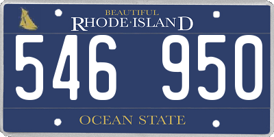RI license plate 546950