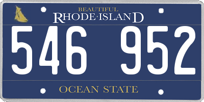 RI license plate 546952