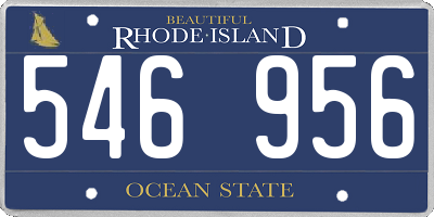 RI license plate 546956