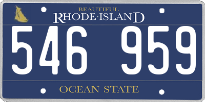 RI license plate 546959