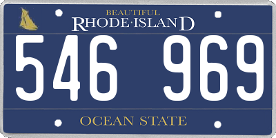 RI license plate 546969