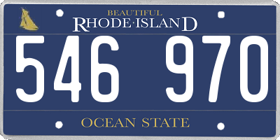 RI license plate 546970