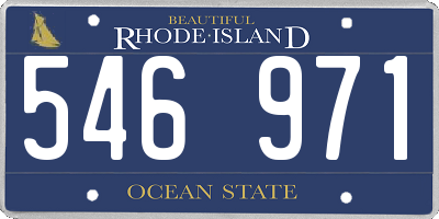 RI license plate 546971