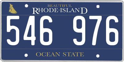 RI license plate 546976
