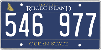 RI license plate 546977