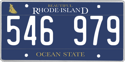 RI license plate 546979