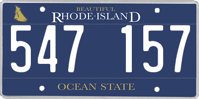 RI license plate 547157