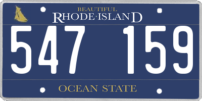 RI license plate 547159