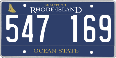 RI license plate 547169