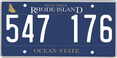 RI license plate 547176